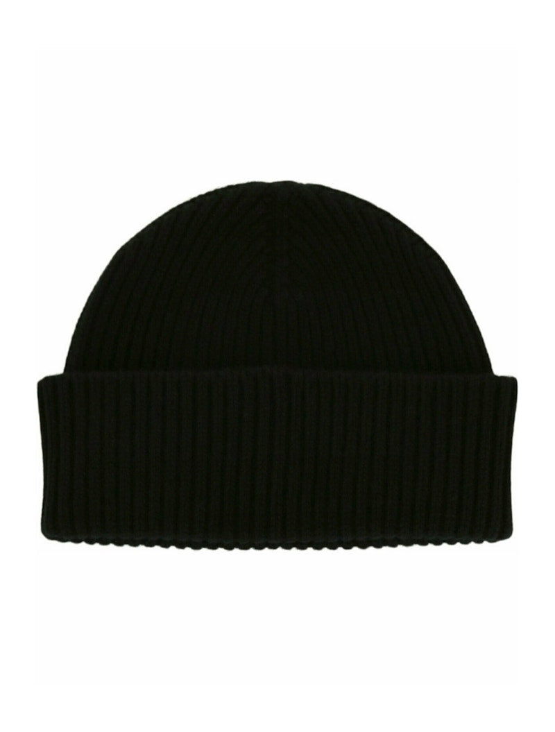 Givenchy Ribbed Wool-Blend Beanie Black