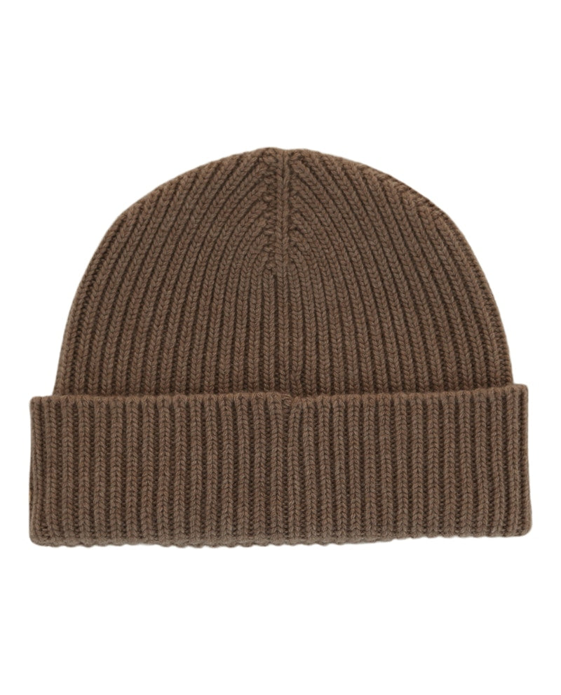 Givenchy Ribbed Wool-Blend Beanie Dark Beige
