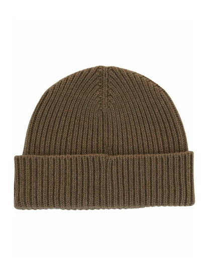 Givenchy Ribbed Wool-Blend Beanie Dark Beige