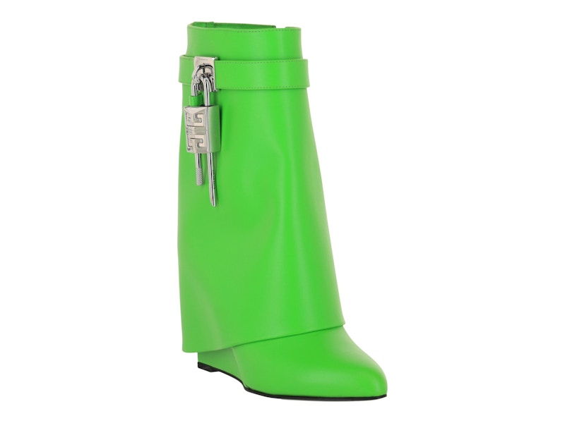 Givenchy Shark Lock Ankle Boots Absynthe Green (Women's)
