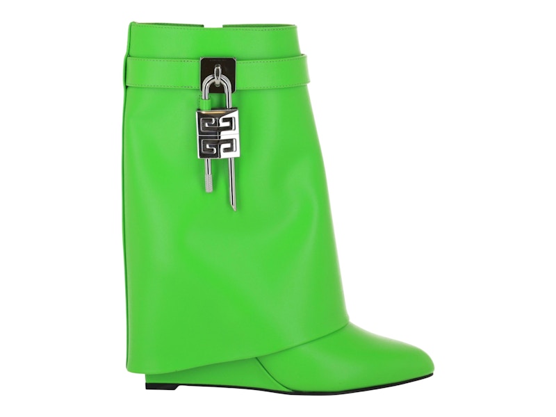 Givenchy Shark Lock Ankle Boots Absynthe Green (Women's)