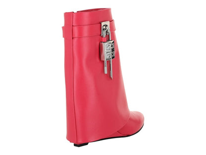 Givenchy Shark Lock Ankle Boots Neon Pink (Women's)