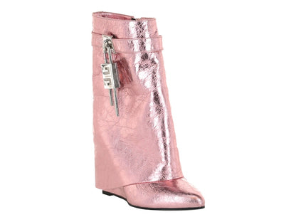 Givenchy Shark Lock Ankle Boots Pink (Women's)