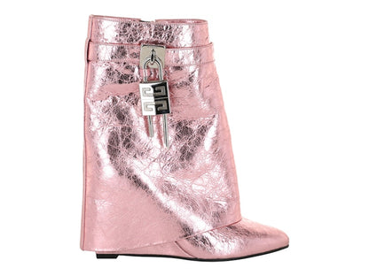 Givenchy Shark Lock Ankle Boots Pink (Women's)