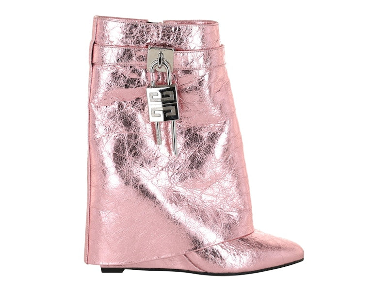 Givenchy Shark Lock Ankle Boots Pink (Women's)
