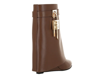 Givenchy Shark Lock Ankle Boots Walnut (Women's)