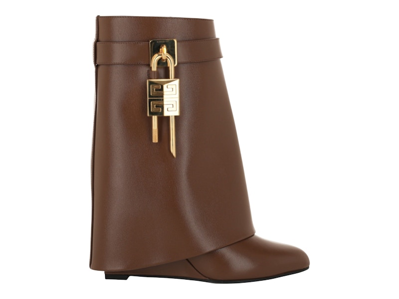 Givenchy Shark Lock Ankle Boots Walnut (Women's)