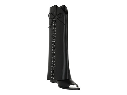 Givenchy Shark Lock Cowboy Boots Black (Women's)