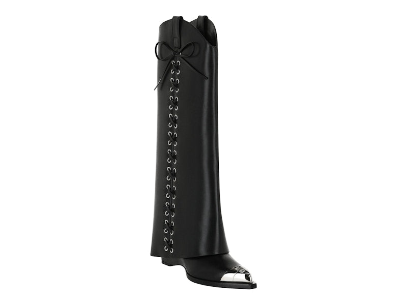 Givenchy Shark Lock Cowboy Boots Black (Women's)