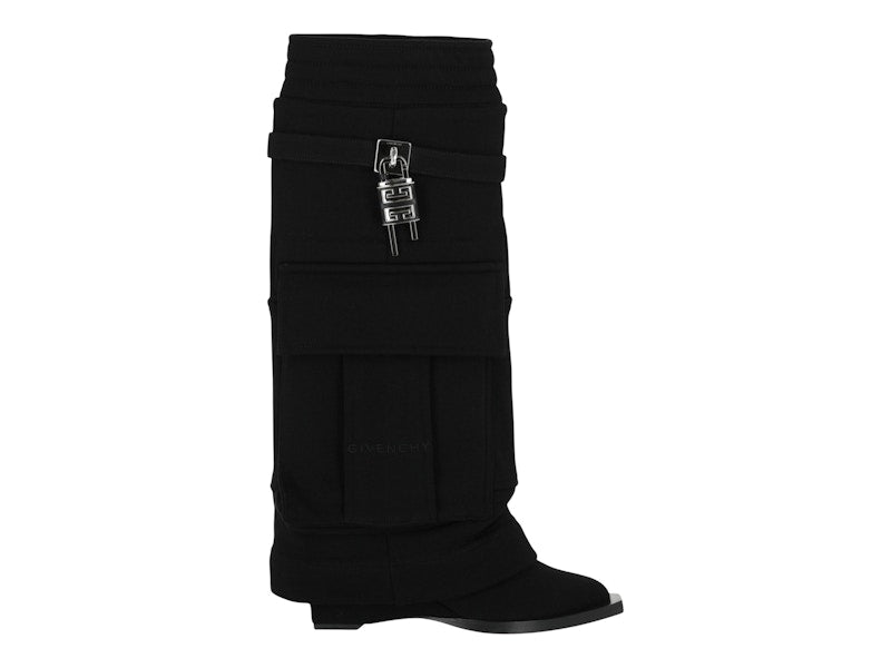 Givenchy Shark Lock Cowboy Pockets Boots Black (Women's)
