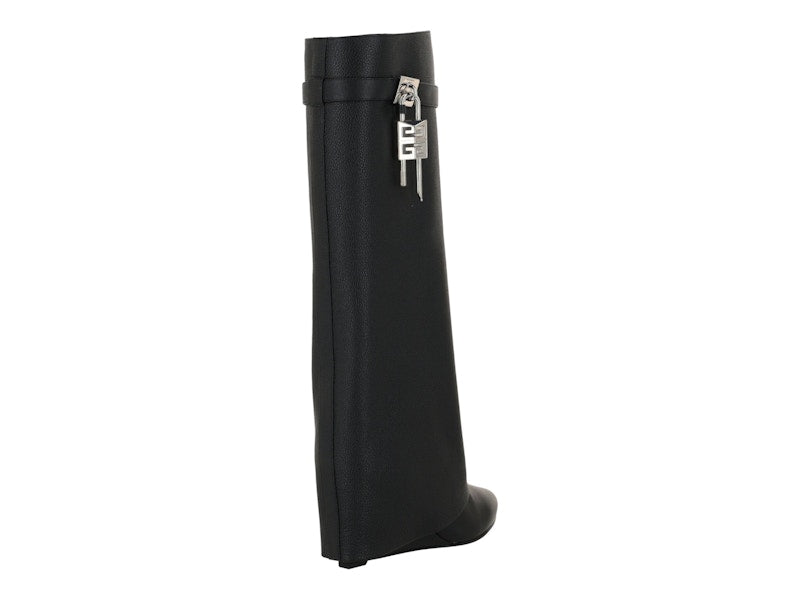 Givenchy Shark Lock Pant Boots Black Grained Leather (Women's)