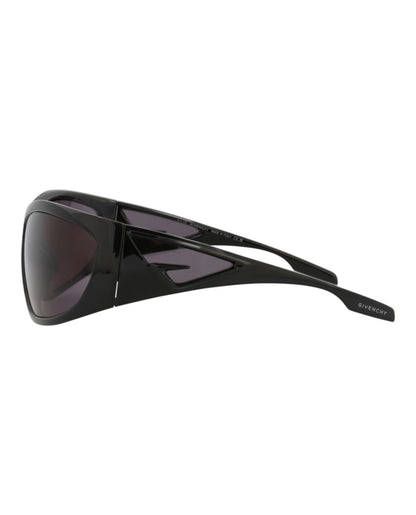 Givenchy Shield-Frame Acetate Sunglasses Black Black Smoke (GV40051I-67-01A)
