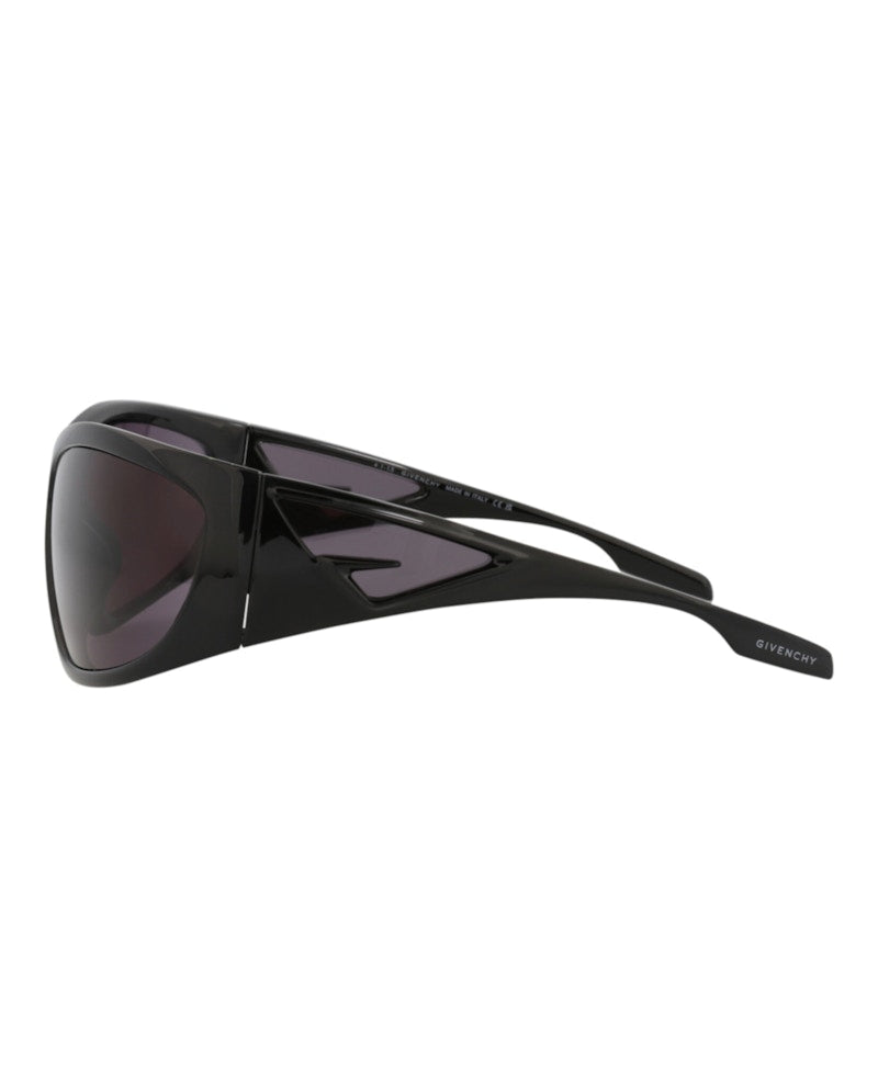 Givenchy Shield-Frame Acetate Sunglasses Black Black Smoke (GV40051I-67-01A)