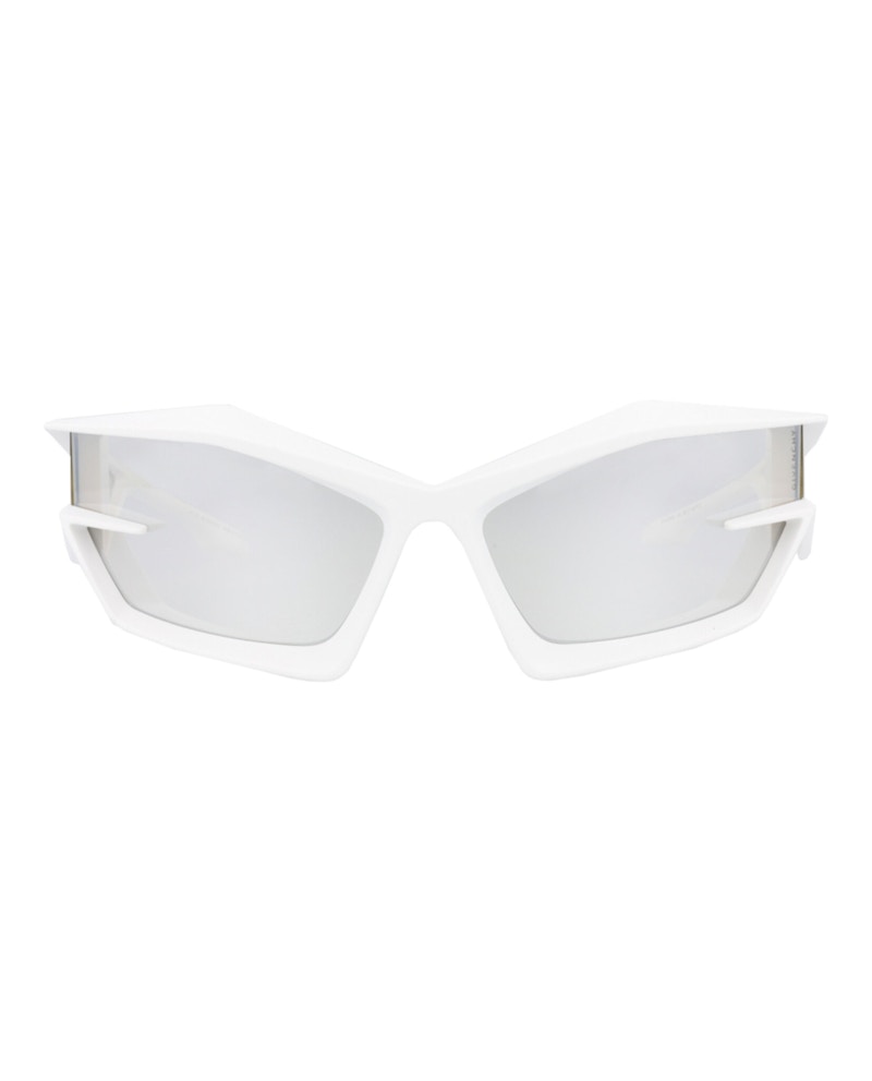Givenchy Shield-Frame Injection Sunglasses White White Silver (GV40049U-69-21C)