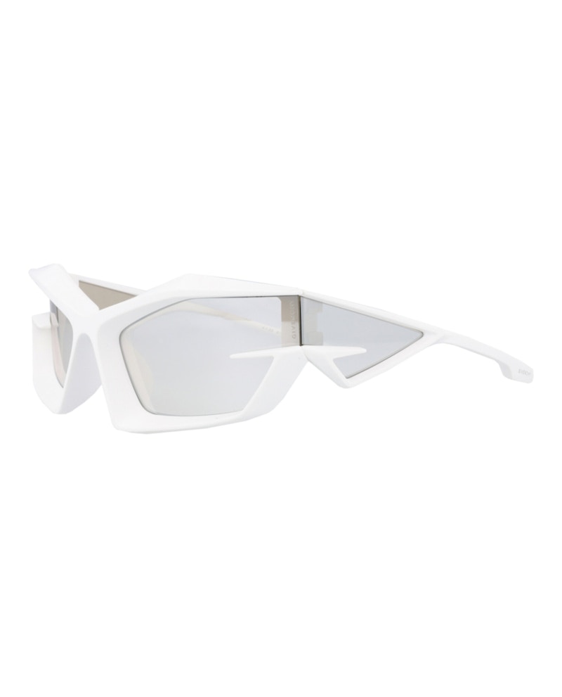 Givenchy Shield-Frame Injection Sunglasses White White Silver (GV40049U-69-21C)