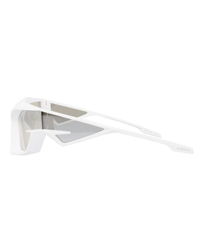 Givenchy Shield-Frame Injection Sunglasses White White Silver (GV40049U-69-21C)