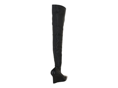 Givenchy Show Stretch-Leather Over-The-Knee Boots Black (Women's)
