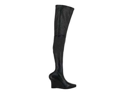Givenchy Show Stretch-Leather Over-The-Knee Boots Black (Women's)