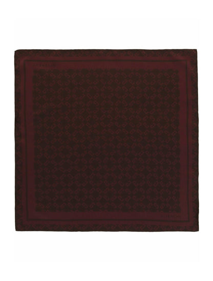 Givenchy Silk Monogram Scarf Burgundy