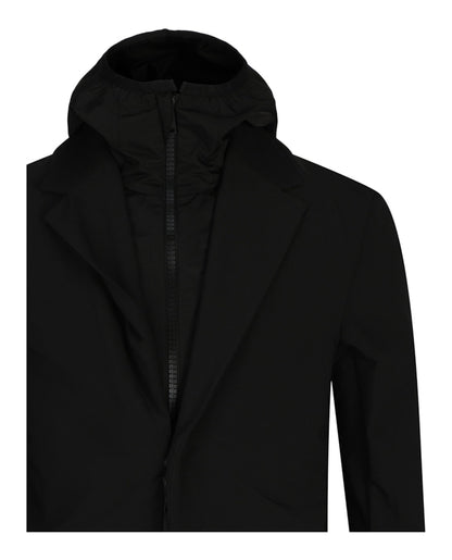 Givenchy Single-Breasted Layered Blazer Black