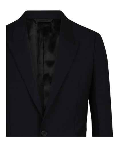 Givenchy Single-Breasted Slim Fit Blazer Night Blue