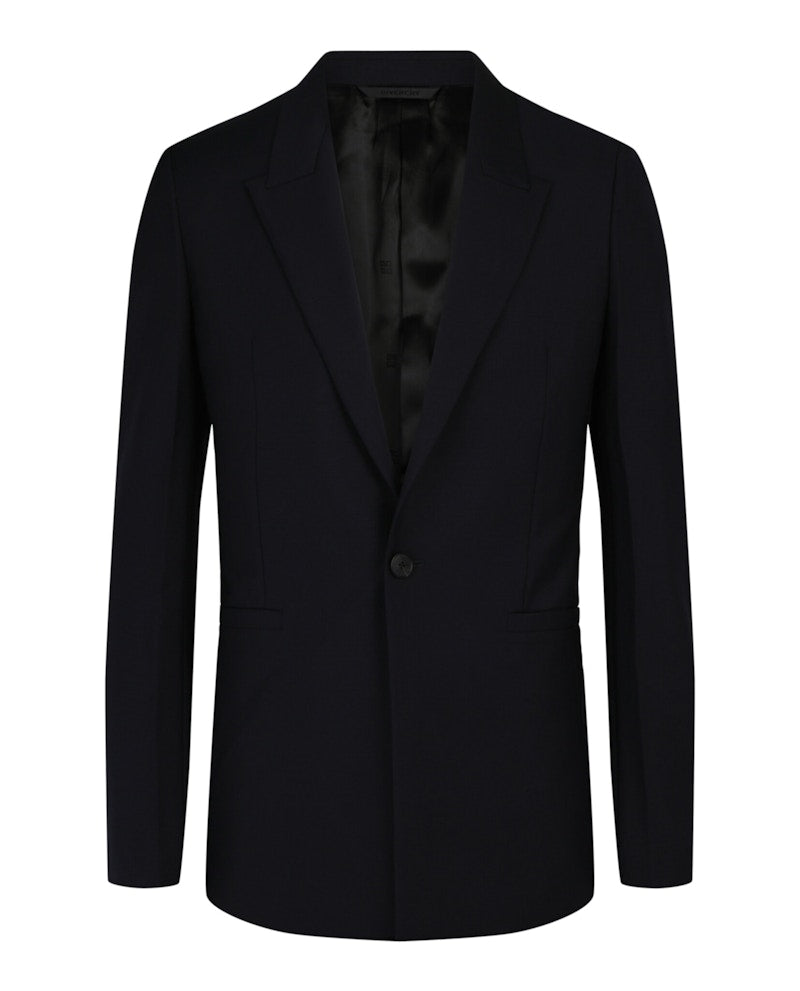Givenchy Single-Breasted Slim Fit Blazer Night Blue