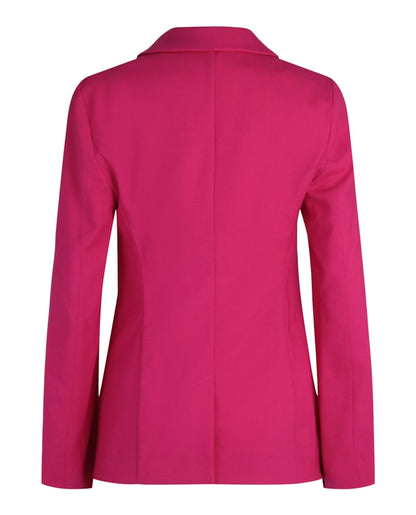 Givenchy Single-Breasted Wool-Blend Blazer Fuchsia