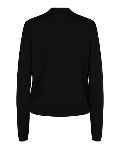 Givenchy Slim Crew Neck Sweater With Crystal Details Black