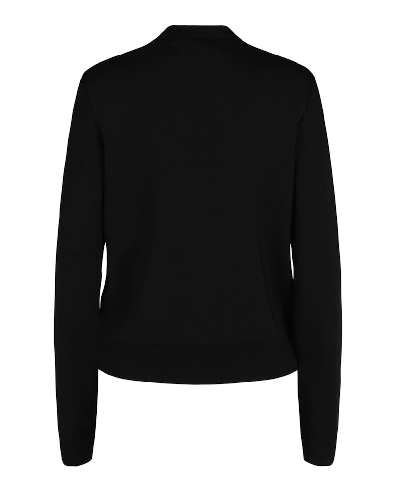 Givenchy Slim Crew Neck Sweater With Crystal Details Black