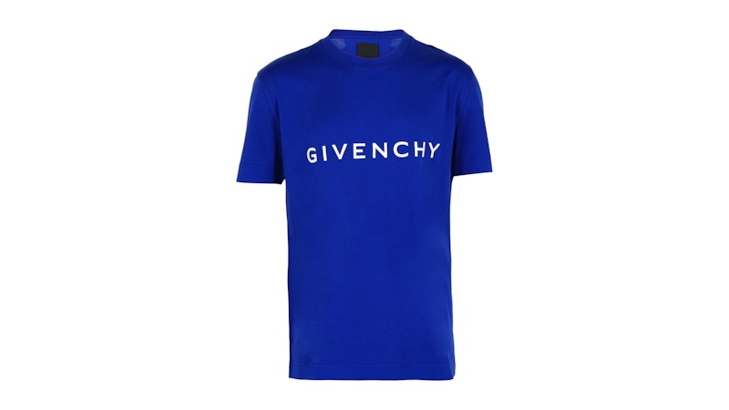 Givenchy Slim-Fit Logo T-Shirt Ocean Blue