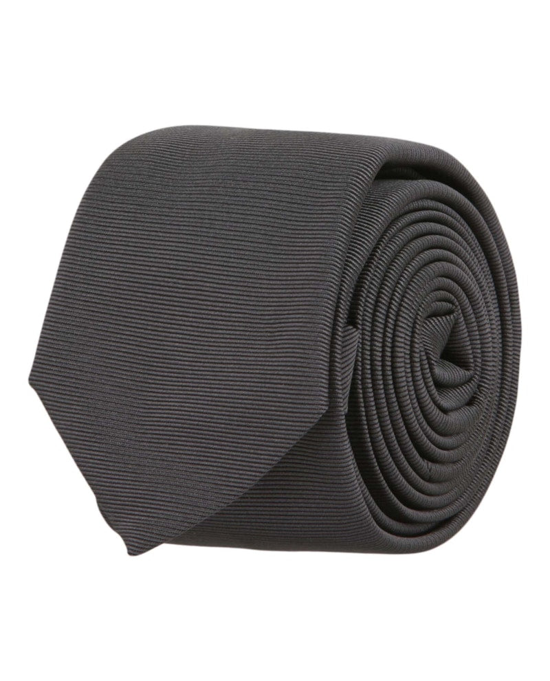 Givenchy Solid Silk Tie Grey