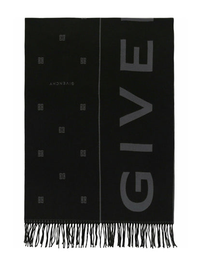 Givenchy Split 4G Scarf Black/Grey