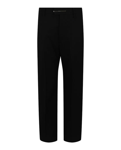 Givenchy Straight Fit Pants With Metal Clip Closure Black