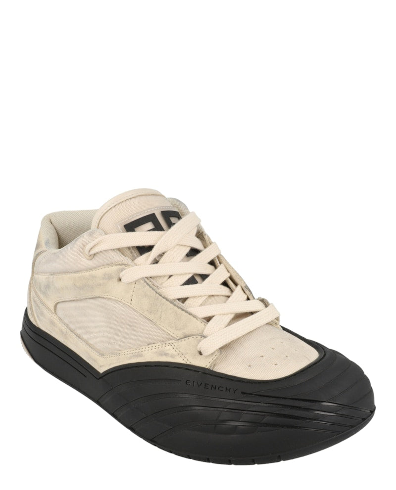 Givenchy Suede Trimmed Mid-Top White