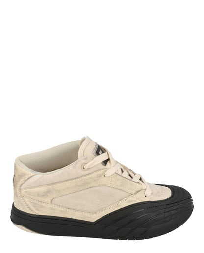 Givenchy Suede Trimmed Mid-Top White