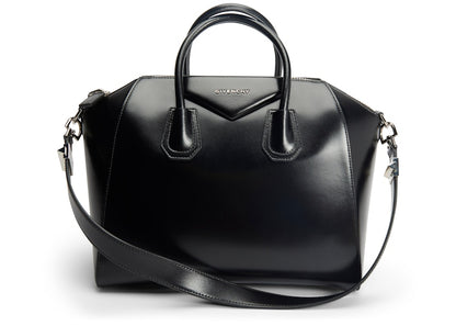 Givenchy Antigona Tote Shiny Lord Calfskin Medium Black