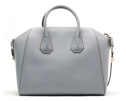 Givenchy Antigona Tote Sugar Goatskin Medium Grey Blue