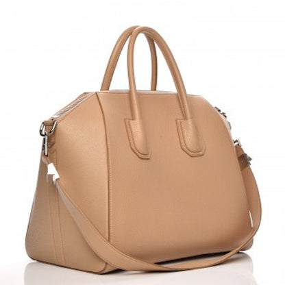 Givenchy Antigona Tote Sugar Goatskin Medium Nude