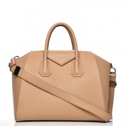 Givenchy Antigona Tote Sugar Goatskin Medium Nude