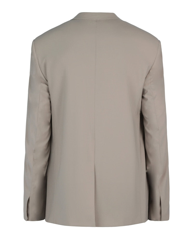 Givenchy Two Button Oversized Blazer Stone Grey