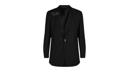 Givenchy U-Lock Harness Slim Fit Blazer Black