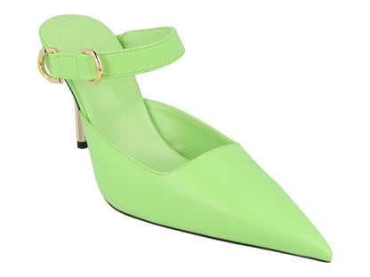Givenchy Voyou Mule Heels Green Mint (Women's)