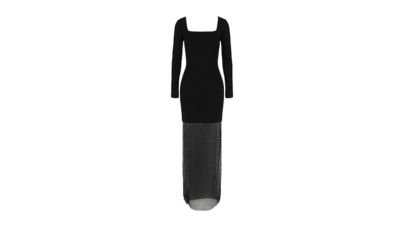 Givenchy Women's 4G Crystal-Embellished Dress Black