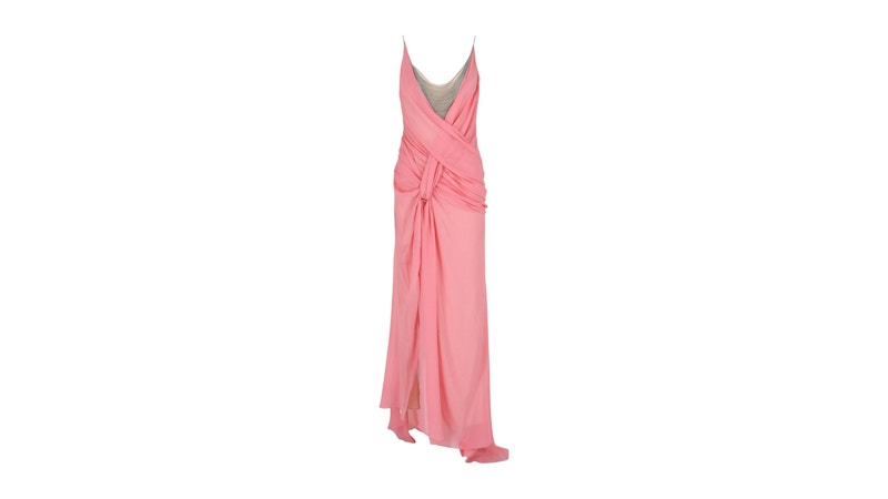 Givenchy Women's Draped Chain Dress Flamingo