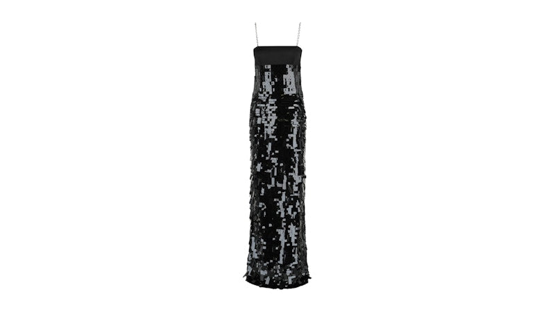 Givenchy Women's Sequin Chain-Strap Gown Black