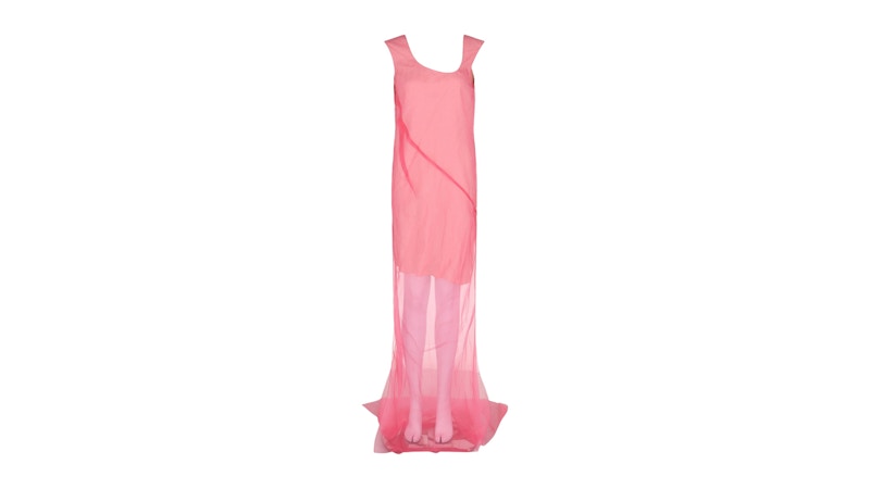 Givenchy Women's Sheer Silk Maxi Dress Cyclamen