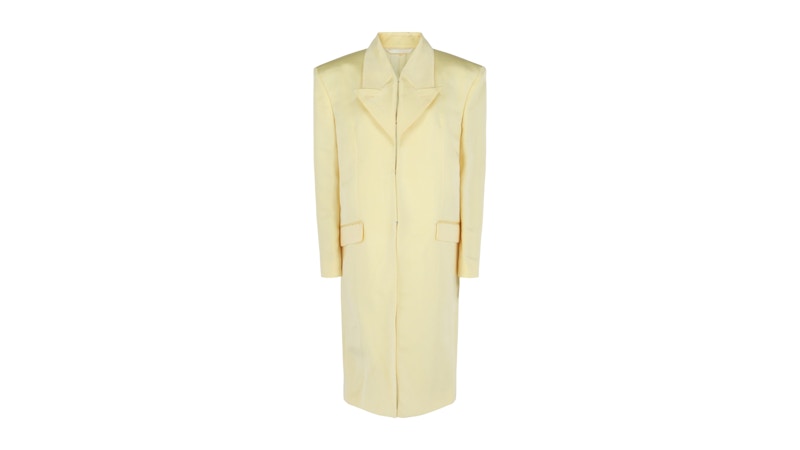 Givenchy Women's Silk Satin Longline Coat Butter