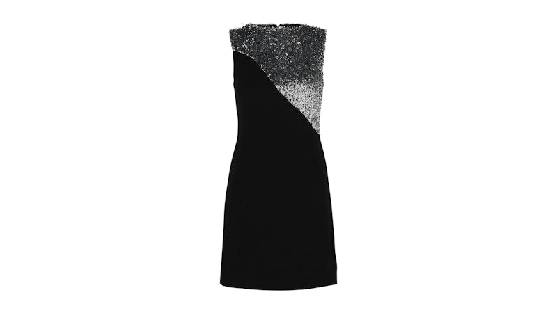 Givenchy Women's Split Sequin Mini Dress Black