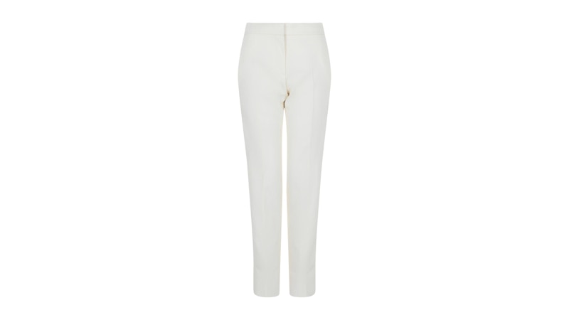 Givenchy Women's Striped Silk Tuxedo Pants White