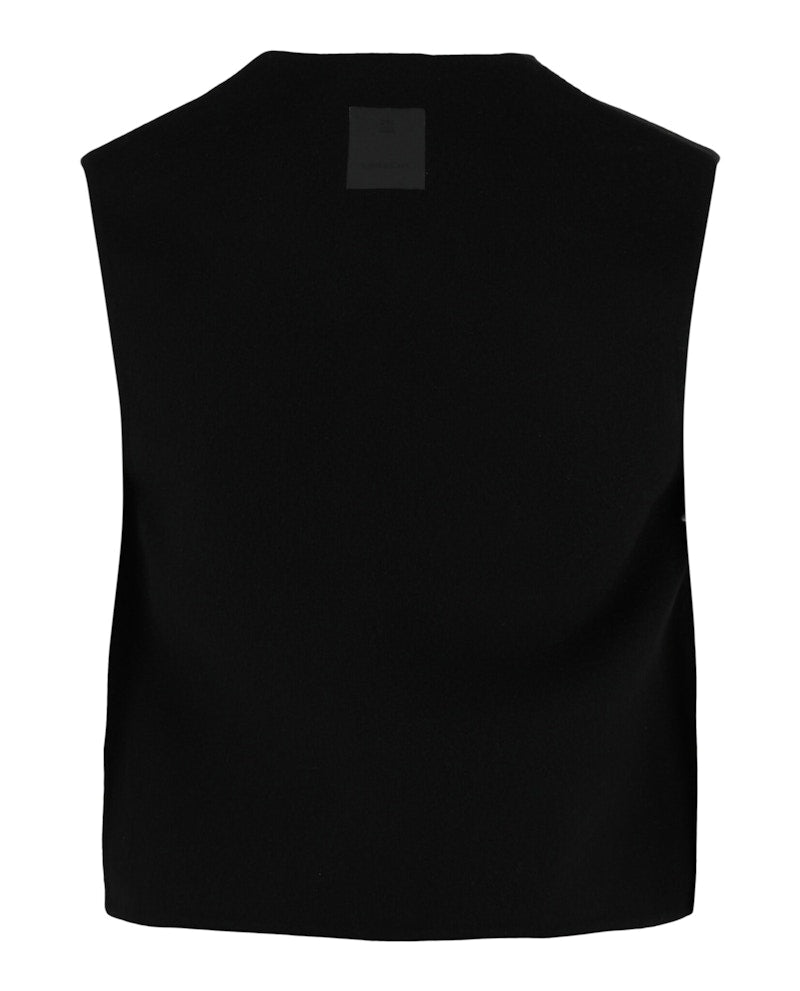 Givenchy Wool-Cashmere Blend Vest Black